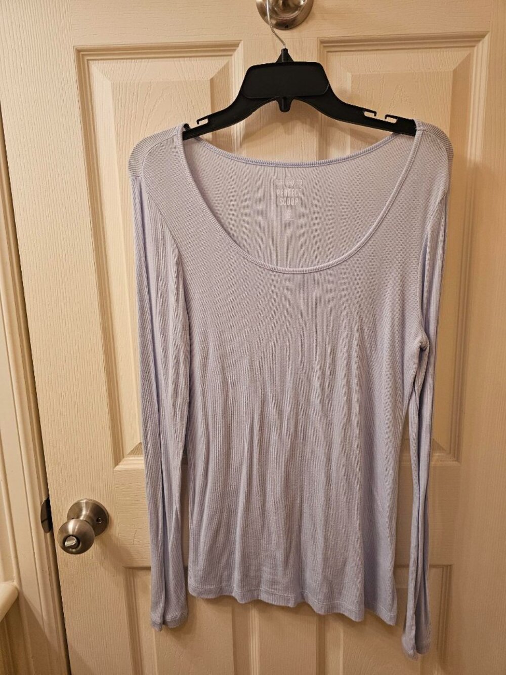 Perfect Scoop Medium Pale Blue Long Sleeved Blouse